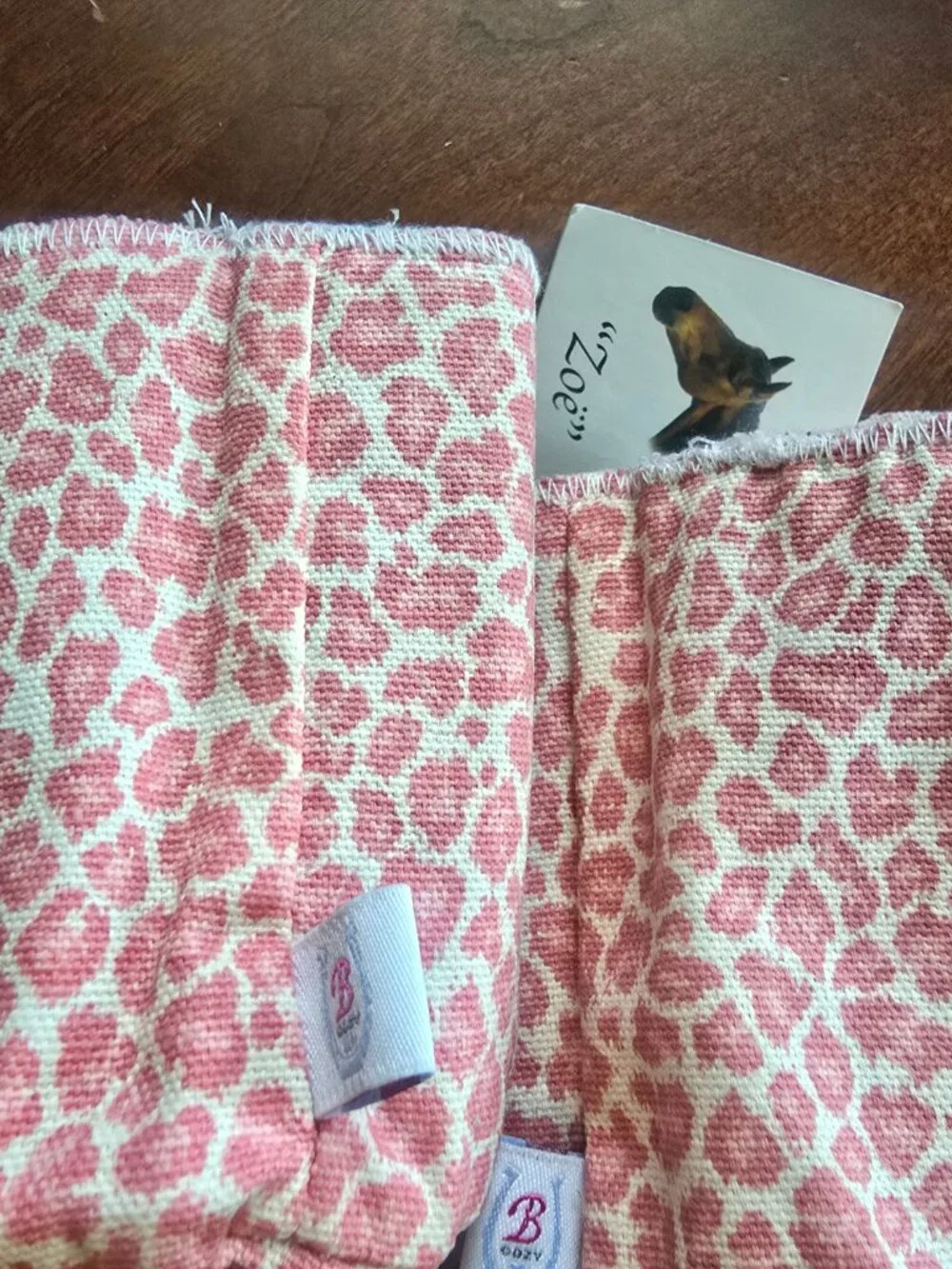 Lot of 4 B Cozy Animal Print Charitable Supports - Old Friends Equine